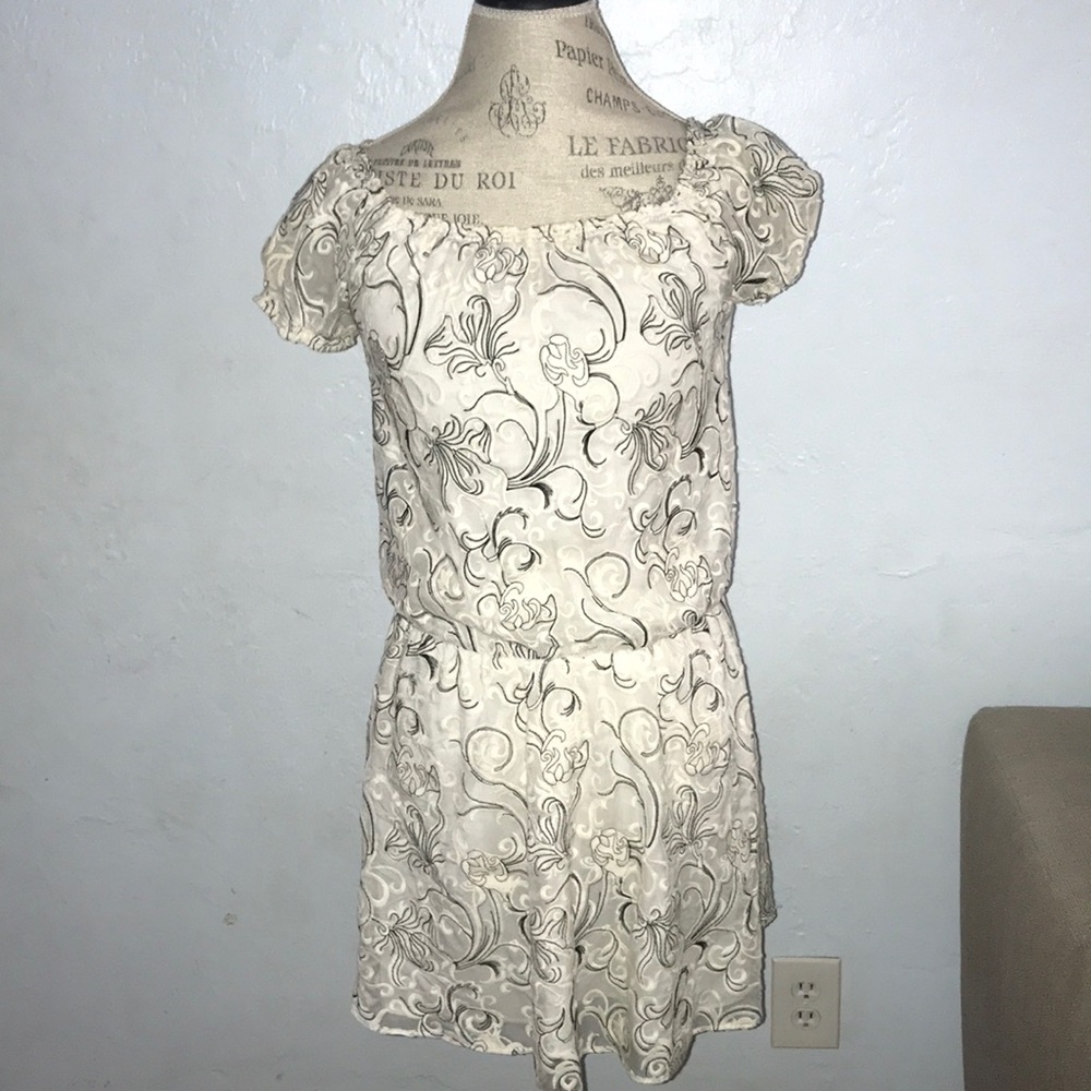 Alice + Olivia Janelle Off the Shoulder Silk and Lace Dress Size 2 $368 retail - Picture 2 of 11